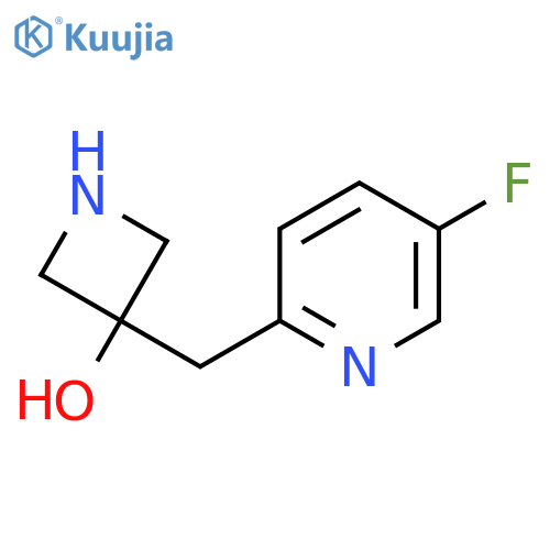 3-(5-fluoropyridin-2-yl)methylazetidin-3-ol structure
