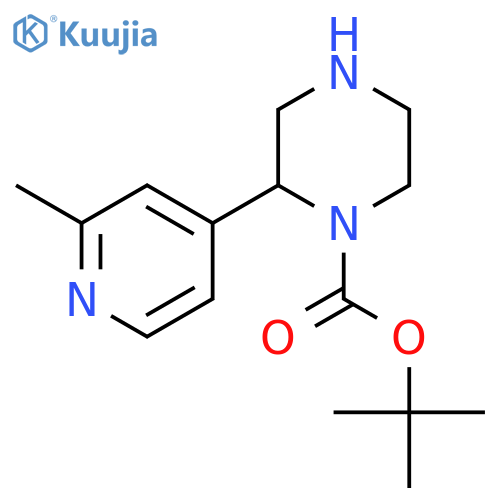 tert-butyl 2-(2-methylpyridin-4-yl)piperazine-1-carboxylate structure