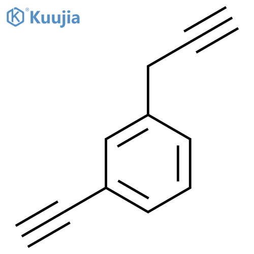 1-ethynyl-3-(prop-2-yn-1-yl)benzene structure