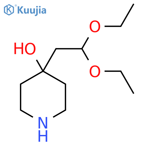 4-(2,2-diethoxyethyl)piperidin-4-ol structure