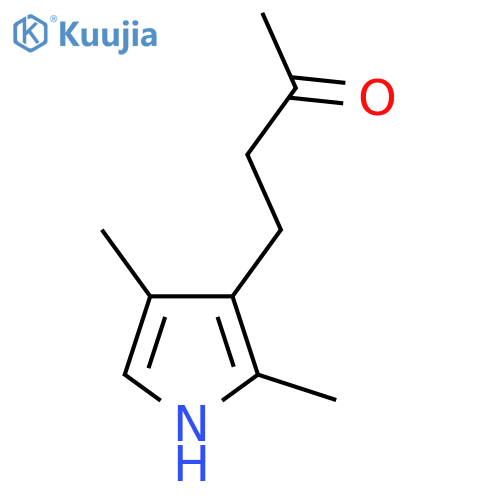 4-(2,4-dimethyl-1H-pyrrol-3-yl)butan-2-one structure