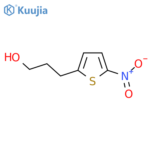 3-(5-nitrothiophen-2-yl)propan-1-ol structure