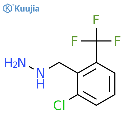 {2-chloro-6-(trifluoromethyl)phenylmethyl}hydrazine structure