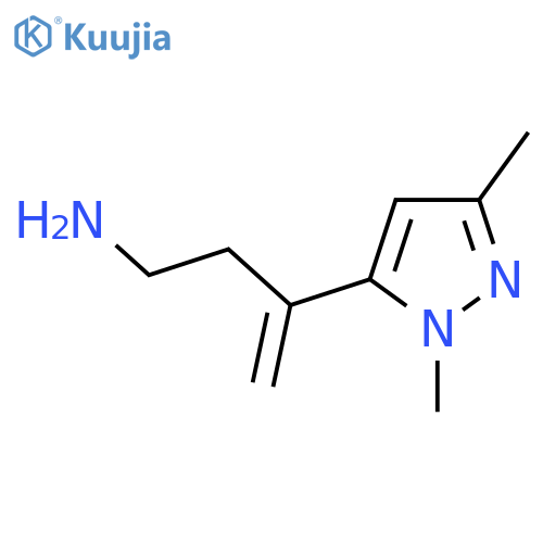 3-(1,3-dimethyl-1H-pyrazol-5-yl)but-3-en-1-amine structure
