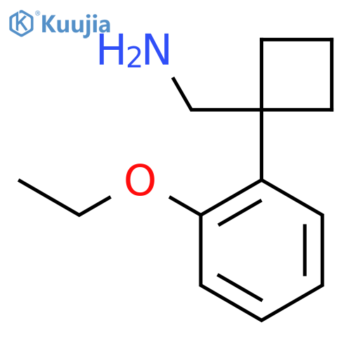1-(2-ethoxyphenyl)cyclobutylmethanamine structure