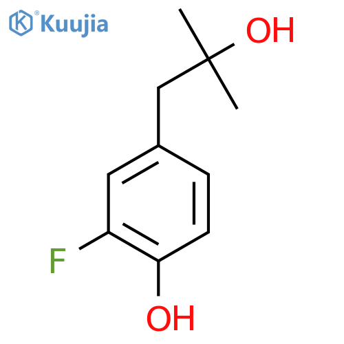 2-Fluoro-4-(2-hydroxy-2-methylpropyl)phenol structure