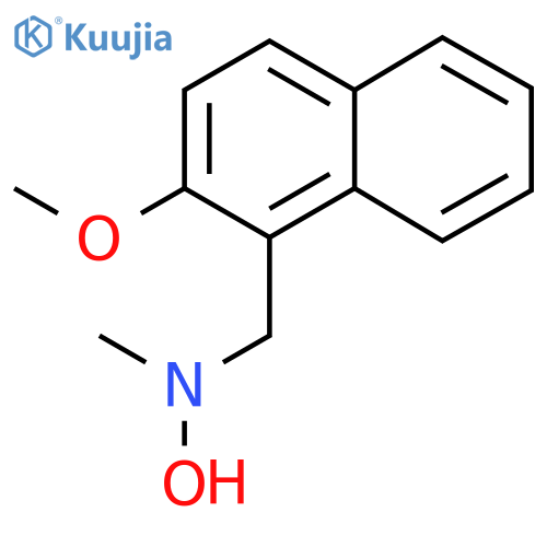 N-(2-methoxynaphthalen-1-yl)methyl-N-methylhydroxylamine structure