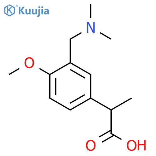 2-{3-(dimethylamino)methyl-4-methoxyphenyl}propanoic acid structure