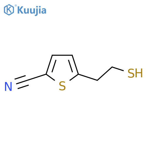 5-(2-sulfanylethyl)thiophene-2-carbonitrile structure