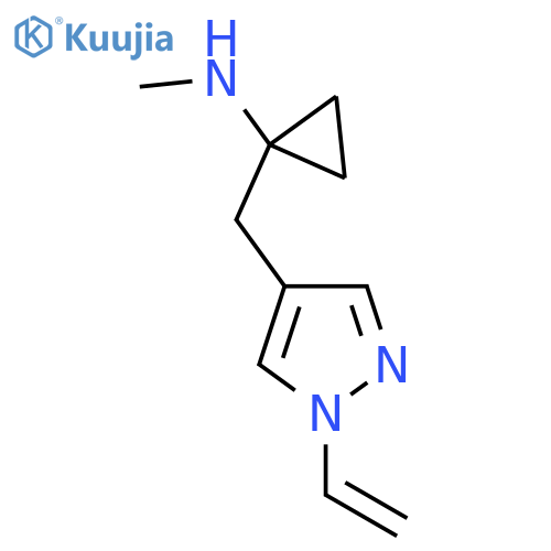 1-(1-ethenyl-1H-pyrazol-4-yl)methyl-N-methylcyclopropan-1-amine structure