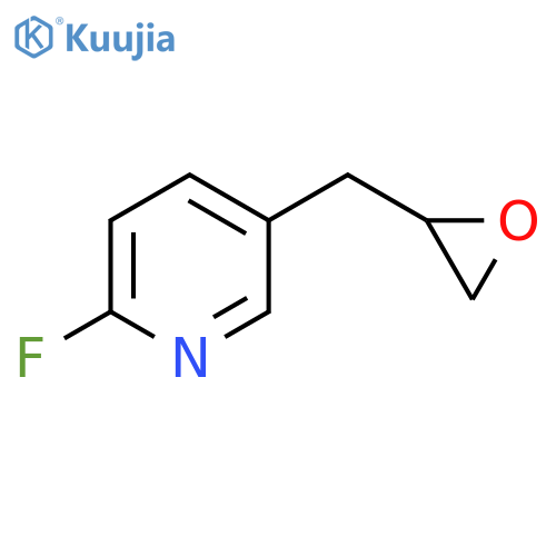 2-fluoro-5-(oxiran-2-yl)methylpyridine structure