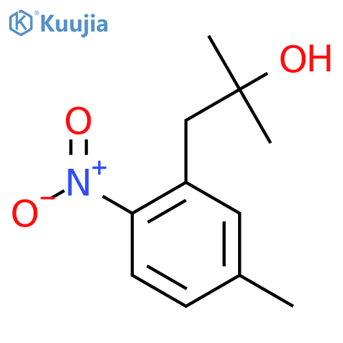 2-methyl-1-(5-methyl-2-nitrophenyl)propan-2-ol structure