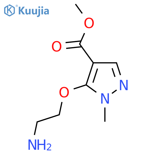 methyl 5-(2-aminoethoxy)-1-methyl-1H-pyrazole-4-carboxylate structure