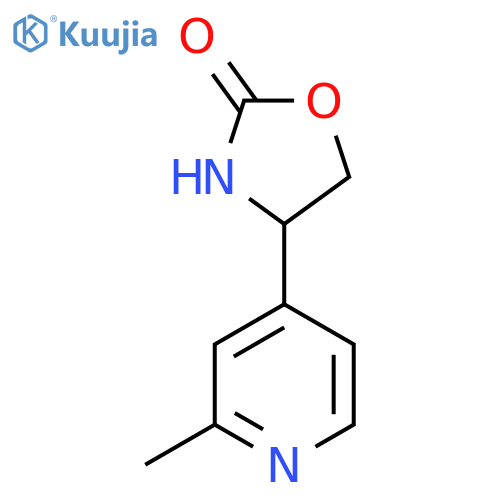 4-(2-methylpyridin-4-yl)-1,3-oxazolidin-2-one structure