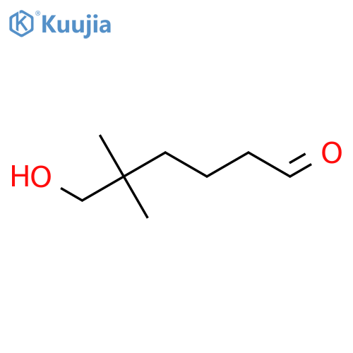 6-hydroxy-5,5-dimethylhexanal structure