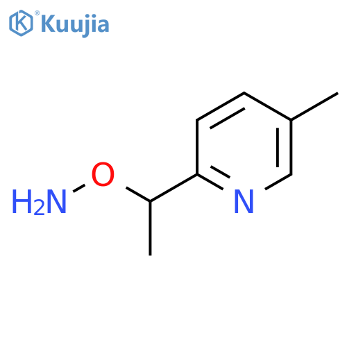 O-1-(5-methylpyridin-2-yl)ethylhydroxylamine structure