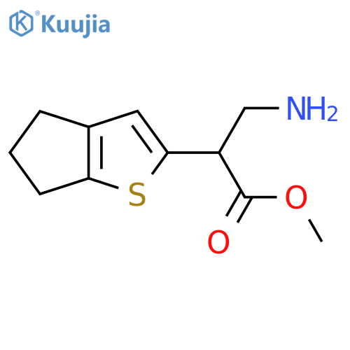 methyl 3-amino-2-{4H,5H,6H-cyclopentabthiophen-2-yl}propanoate structure