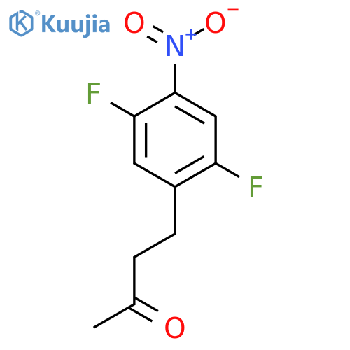 4-(2,5-difluoro-4-nitrophenyl)butan-2-one structure
