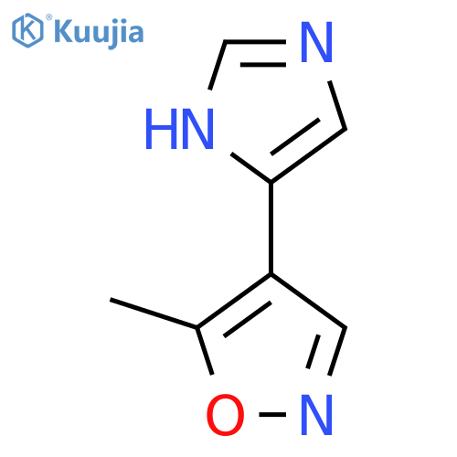 4-(1H-imidazol-4-yl)-5-methyl-1,2-oxazole structure