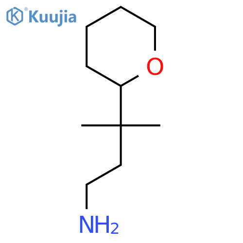 3-methyl-3-(oxan-2-yl)butan-1-amine structure