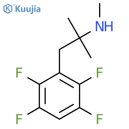methyl2-methyl-1-(2,3,5,6-tetrafluorophenyl)propan-2-ylamine structure