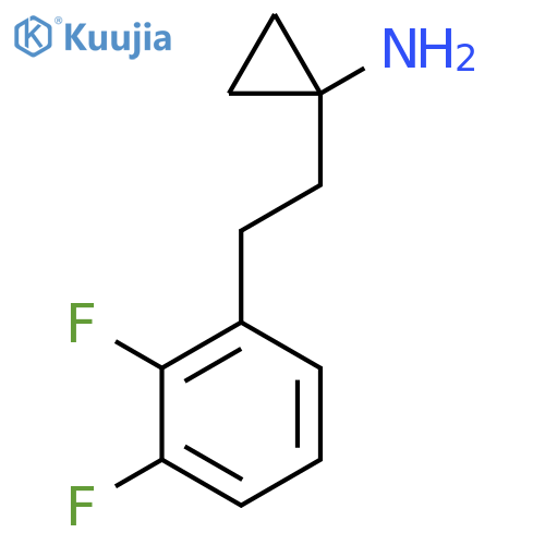 1-2-(2,3-difluorophenyl)ethylcyclopropan-1-amine structure
