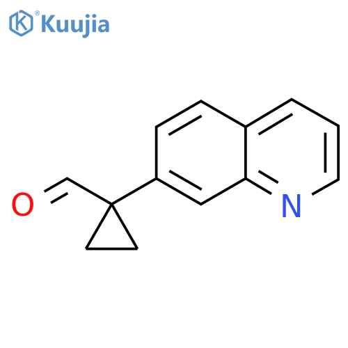 1-(quinolin-7-yl)cyclopropane-1-carbaldehyde structure