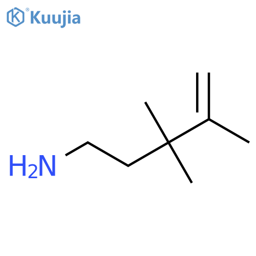 3,3,4-trimethylpent-4-en-1-amine structure