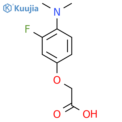 2-4-(dimethylamino)-3-fluorophenoxyacetic acid structure