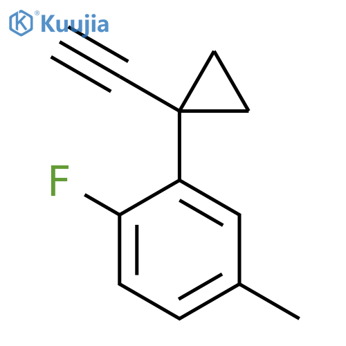 2-(1-ethynylcyclopropyl)-1-fluoro-4-methylbenzene structure