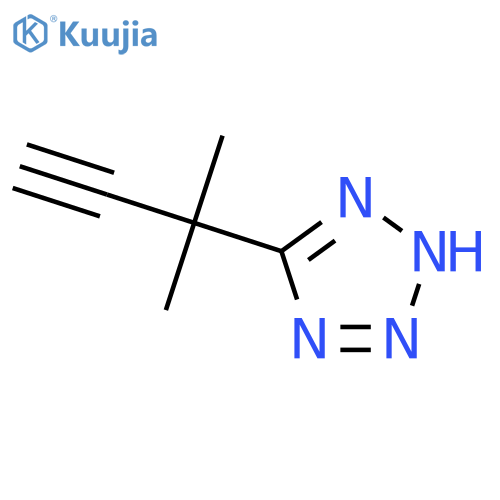 5-(2-methylbut-3-yn-2-yl)-1H-1,2,3,4-tetrazole structure