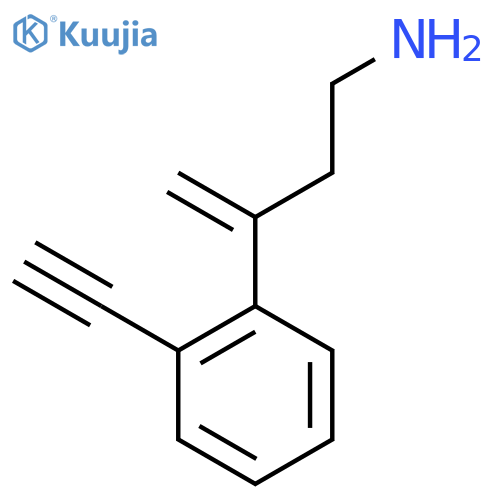 3-(2-ethynylphenyl)but-3-en-1-amine structure