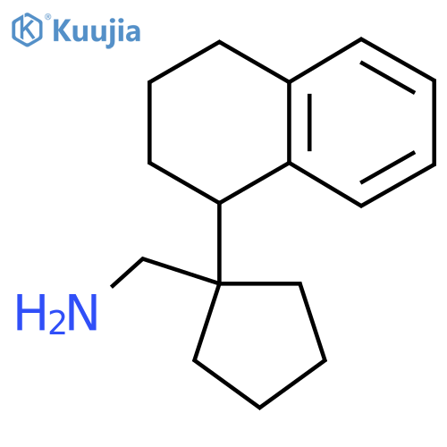 1-(1,2,3,4-tetrahydronaphthalen-1-yl)cyclopentylmethanamine structure