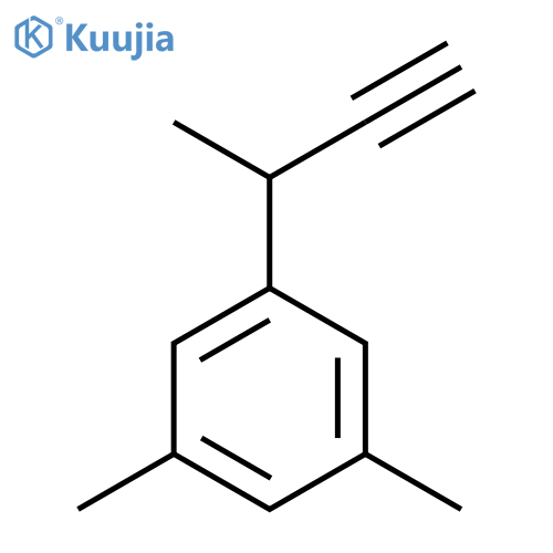 1-(but-3-yn-2-yl)-3,5-dimethylbenzene structure