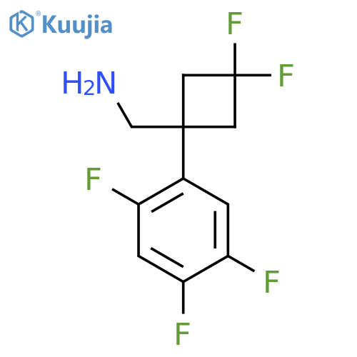 3,3-difluoro-1-(2,4,5-trifluorophenyl)cyclobutylmethanamine structure