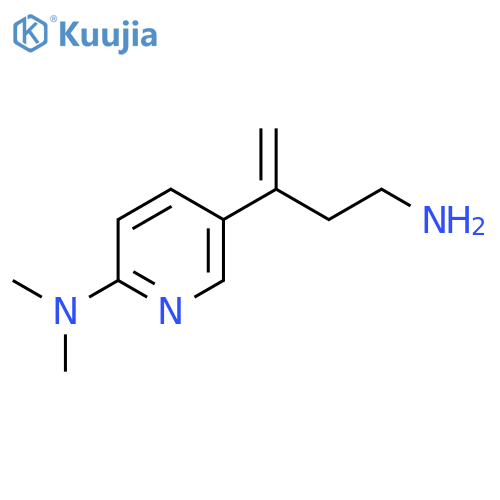 5-(4-aminobut-1-en-2-yl)-N,N-dimethylpyridin-2-amine structure