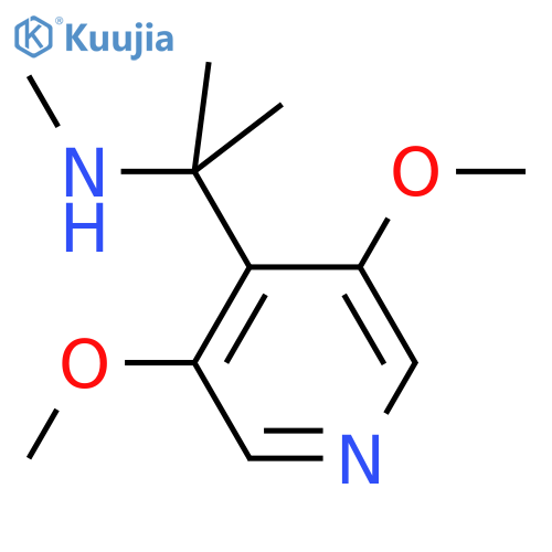 2-(3,5-dimethoxypyridin-4-yl)propan-2-yl(methyl)amine structure