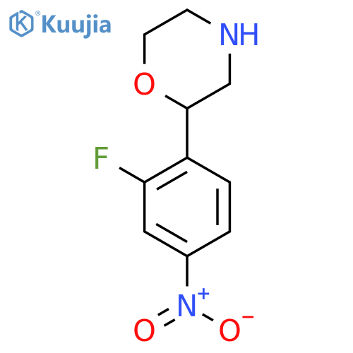 2-(2-fluoro-4-nitrophenyl)morpholine structure