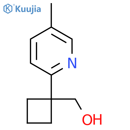 1-(5-methylpyridin-2-yl)cyclobutylmethanol structure
