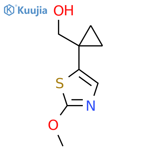 1-(2-methoxy-1,3-thiazol-5-yl)cyclopropylmethanol structure