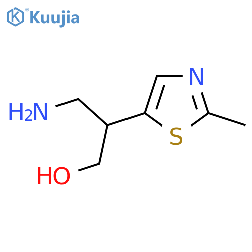 3-amino-2-(2-methyl-1,3-thiazol-5-yl)propan-1-ol structure