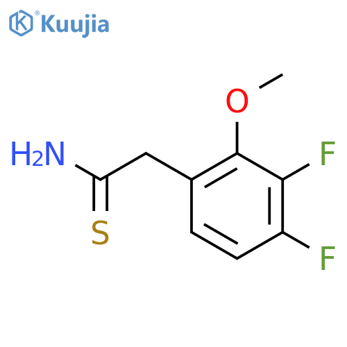 2-(3,4-difluoro-2-methoxyphenyl)ethanethioamide structure