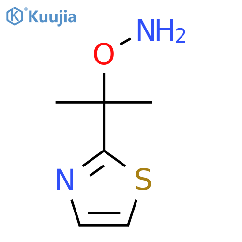 O-2-(1,3-thiazol-2-yl)propan-2-ylhydroxylamine structure