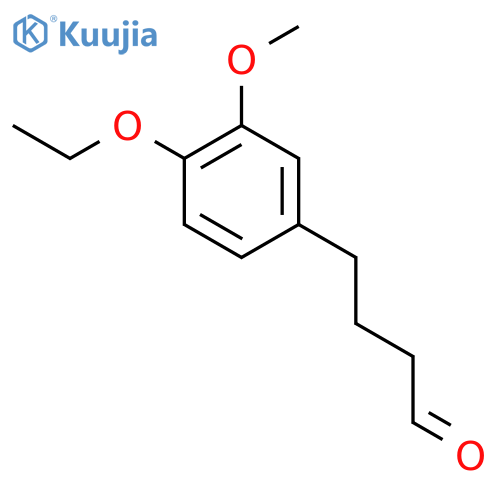 4-(4-ethoxy-3-methoxyphenyl)butanal structure