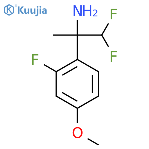 1,1-difluoro-2-(2-fluoro-4-methoxyphenyl)propan-2-amine structure