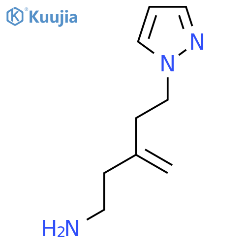 3-methylidene-5-(1H-pyrazol-1-yl)pentan-1-amine structure