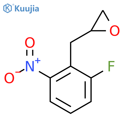 2-(2-fluoro-6-nitrophenyl)methyloxirane structure