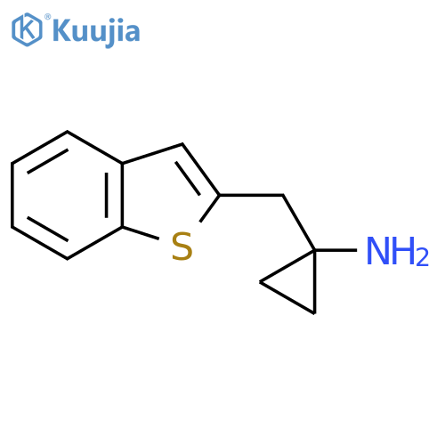 1-(1-benzothiophen-2-yl)methylcyclopropan-1-amine structure