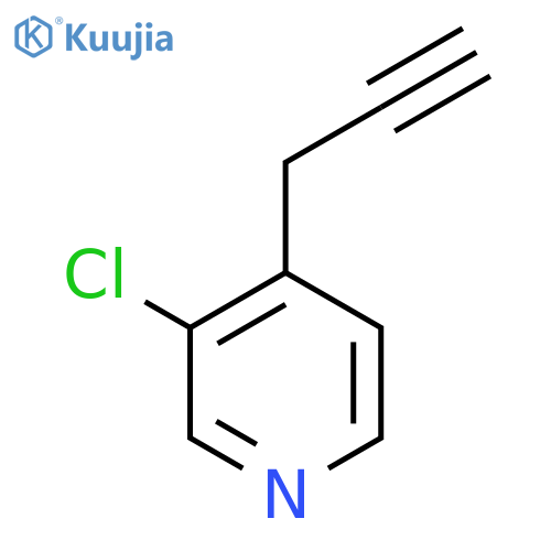 3-chloro-4-(prop-2-yn-1-yl)pyridine structure