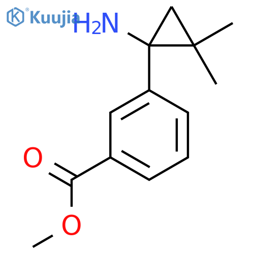 methyl 3-(1-amino-2,2-dimethylcyclopropyl)benzoate structure